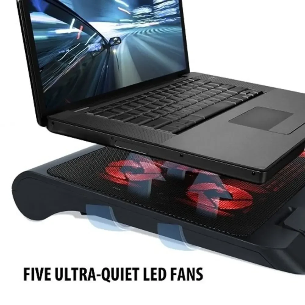 ENHANCE GX-C1 Gaming Red LED Laptop Portable Cooling Stand